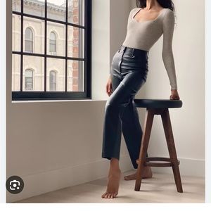 Aritzia vegan lether pants